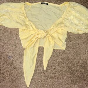 Fashion Nova Satin Crop Top